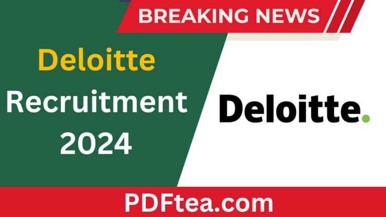Deloitte Recruitment 2024