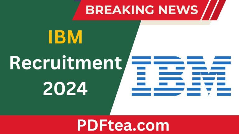 IBM Recruitment 2024 Software Developer Intern