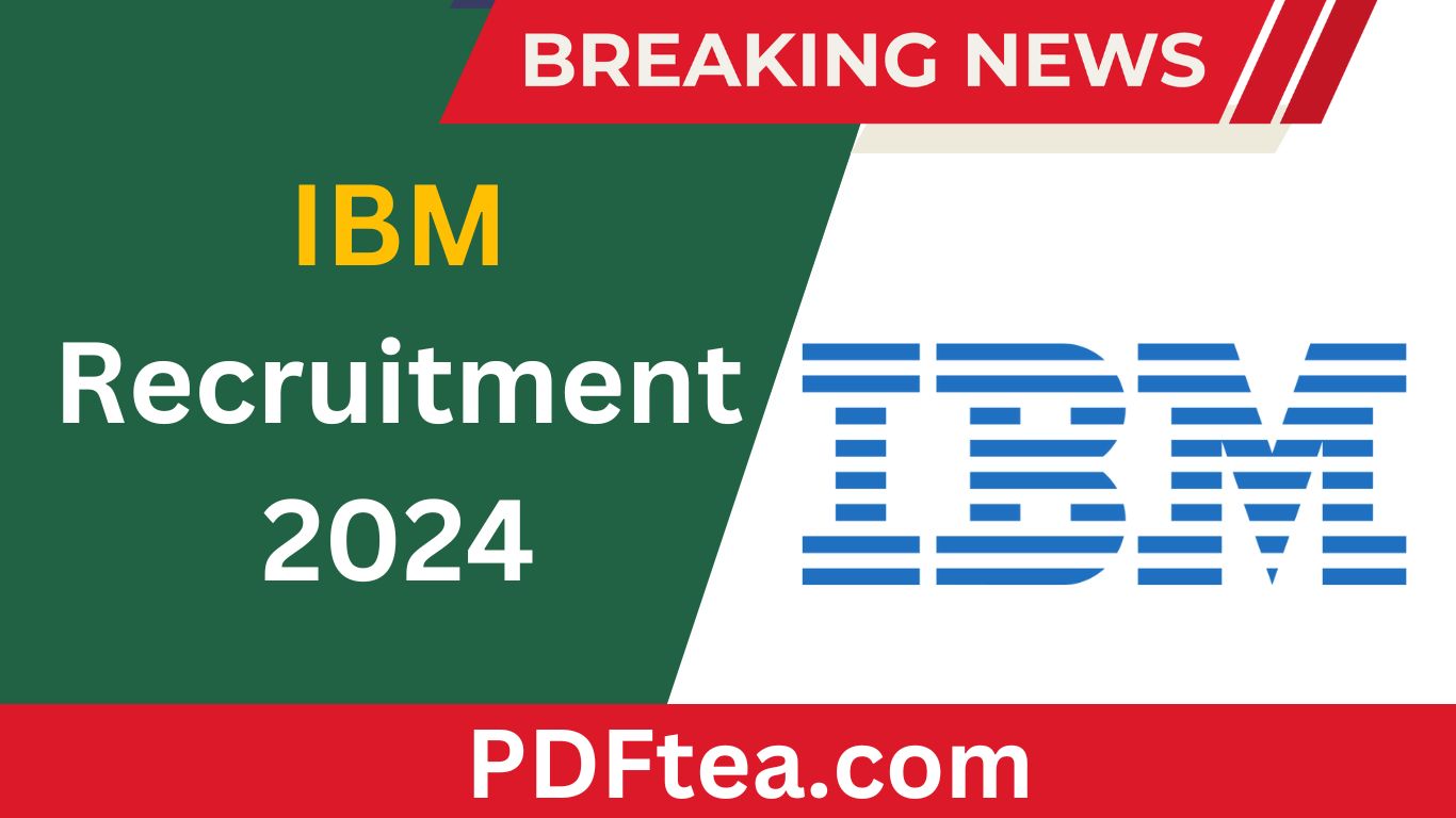 IBM Recruitment 2024 Software Developer Intern