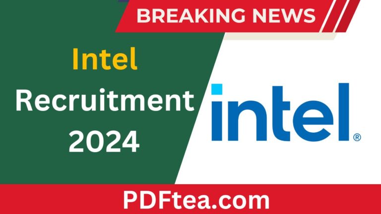 Intel Recruitment 2024, Graduate Intern