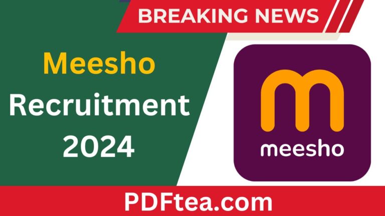 Meesho Recruitment 2024 Software Development Engineer - I (Backend)