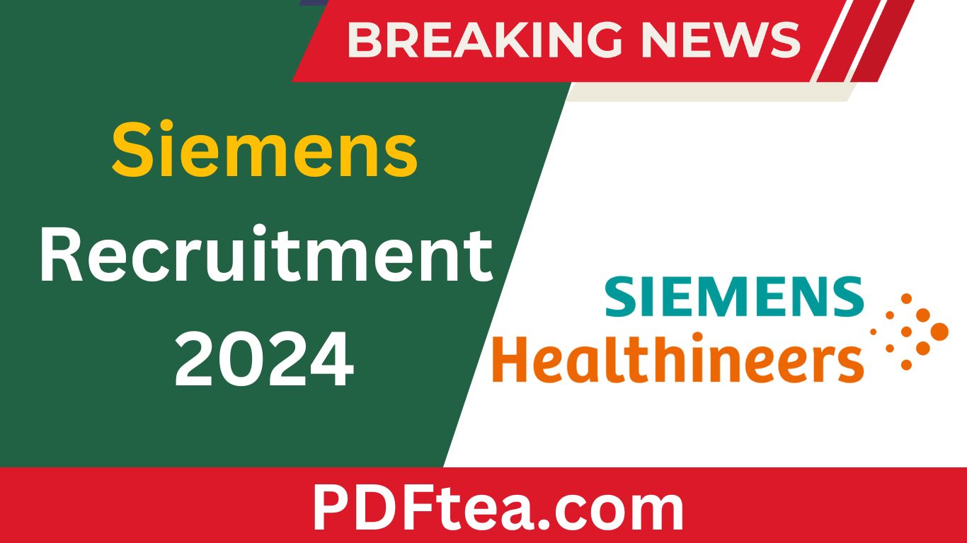 Siemens Healthineers Recrument 2024, Trainee Service Engineer