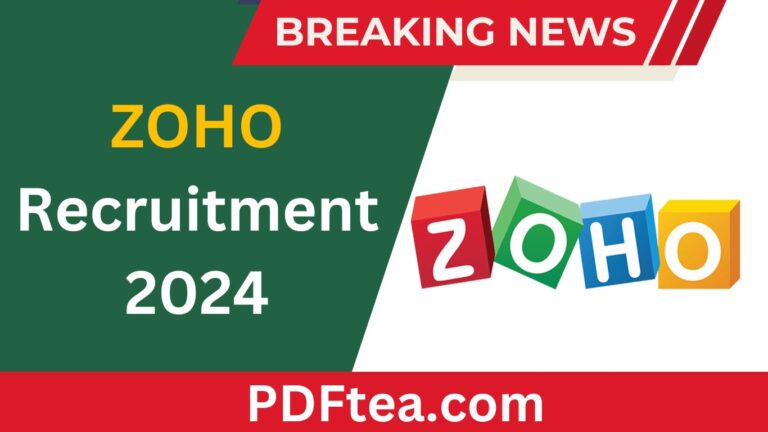ZOHO Recruitment 2024, Technical Support Engineers